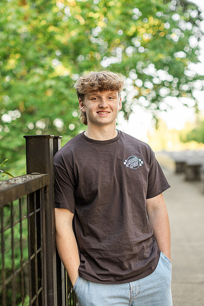 Senior boy at WSUV Vancouver, WA