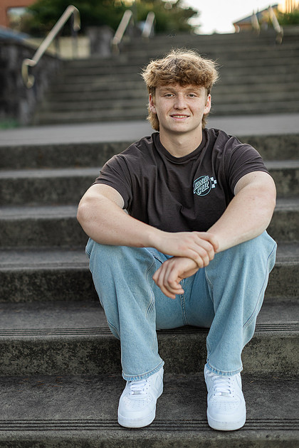 Senior boy at WSUV Vancouver, WA
