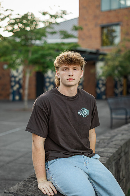 Senior boy at WSUV Vancouver, WA