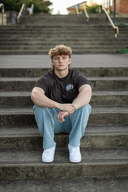 Senior boy at WSUV Vancouver, WA