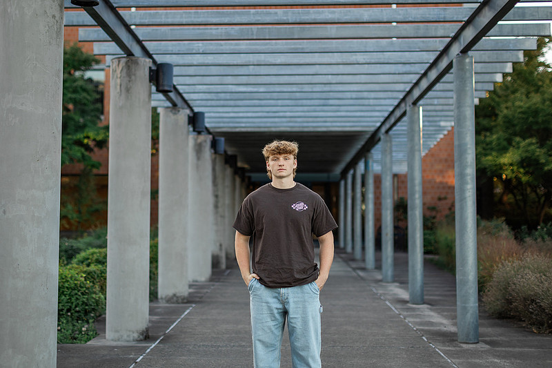Senior boy at WSUV Vancouver, WA
