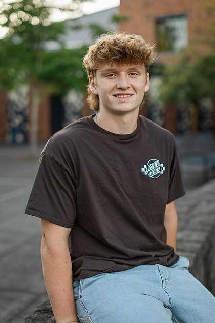 Senior boy at WSUV Vancouver, WA