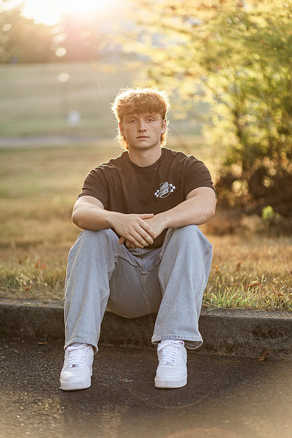 Senior boy at WSUV Vancouver, WA