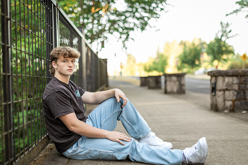 Senior boy at WSUV Vancouver, WA