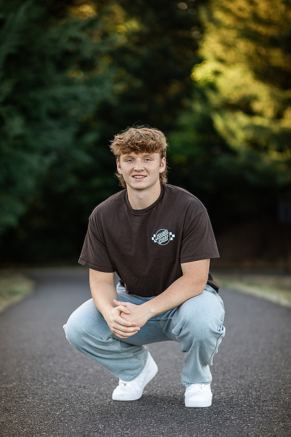 Senior boy at WSUV Vancouver, WA
