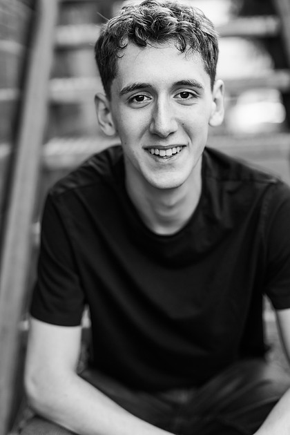 Senior boy, Trevin, in Camas, WA