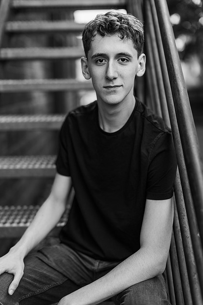 Senior boy, Trevin, in Camas, WA