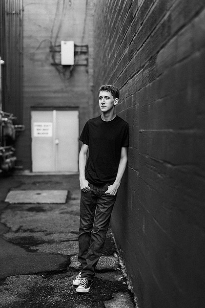 Senior boy, Trevin, in Camas, WA