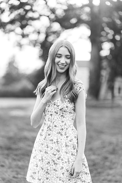 Girl senior at Fort Vancouver