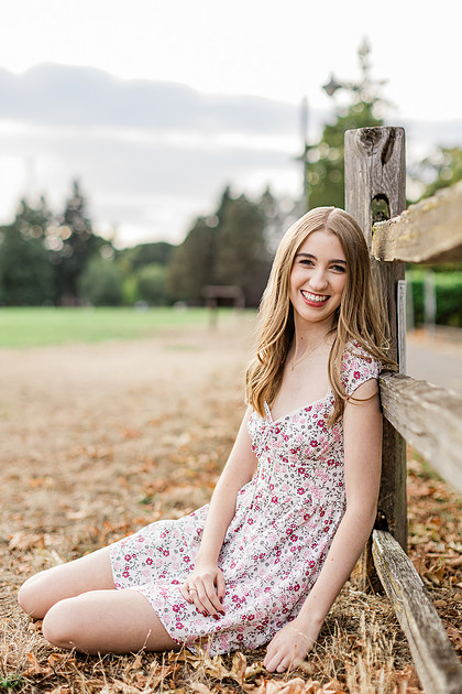 Girl senior at Fort Vancouver
