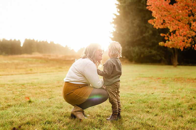 mother and son 