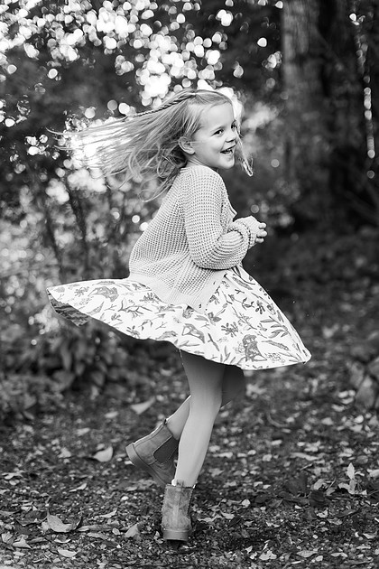 Family of 5 in the Fall in Vancouver, WA