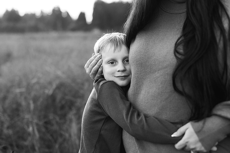 Family of 5 in the Fall in Vancouver, WA