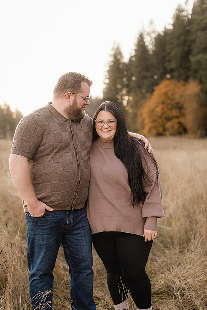 Family of 5 in the Fall in Vancouver, WA